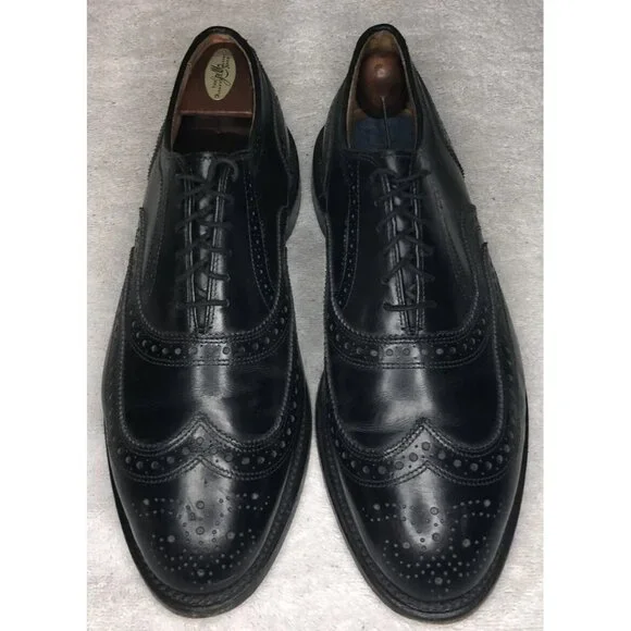 Allen Edmonds Broadstreet Black Leather Oxfords Dress Shoes Men's Size 10E - Picture 3 of 10